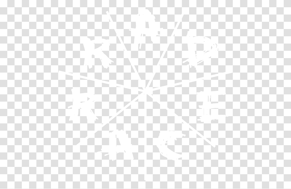 Rad Race Johns Hopkins University Logo White, Snowflake, Stencil, Symbol Transparent Png