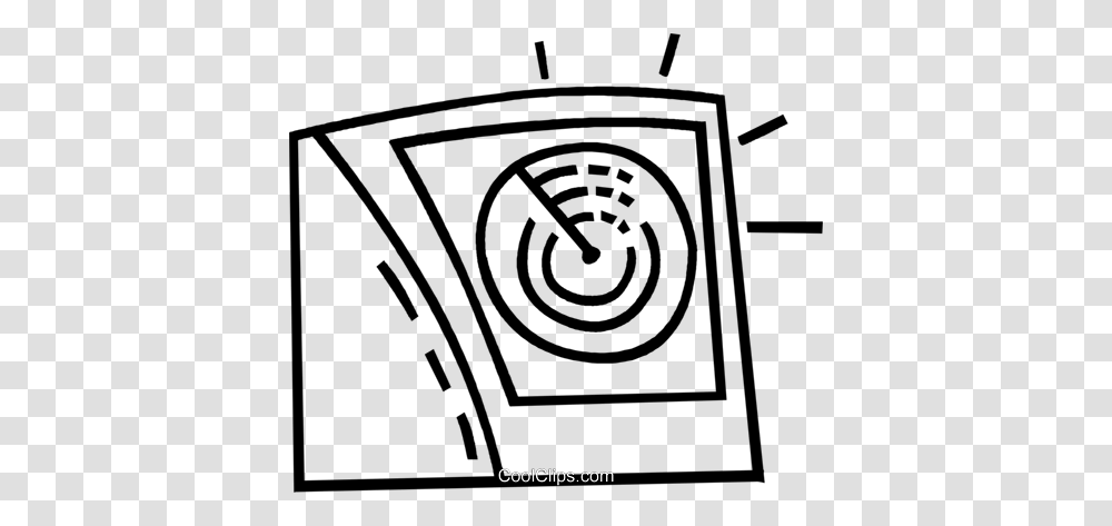 Radar Screen Royalty Free Vector Clip Art Illustration, Spiral, Maze, Labyrinth, Metropolis Transparent Png