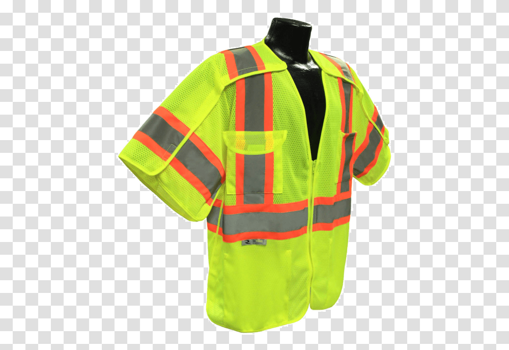 Radians Breakaway Surveyor Safety Vest, Clothing, Apparel, Coat, Sleeve Transparent Png