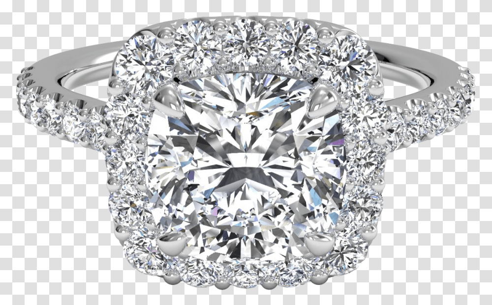 Radiant Cut Halo Diamond Ring, Gemstone, Jewelry, Accessories, Accessory Transparent Png