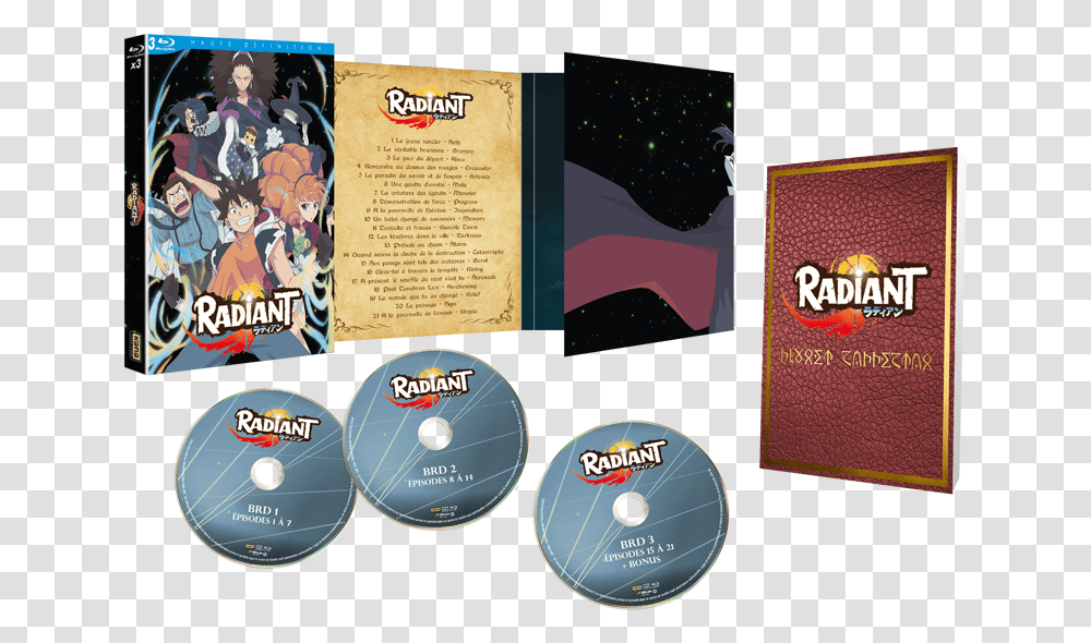 Radiant Season 1 Blu Ray Boxed Set Goodies Wakfu Ray Logo, Disk, Dvd, Clock Tower, Architecture Transparent Png