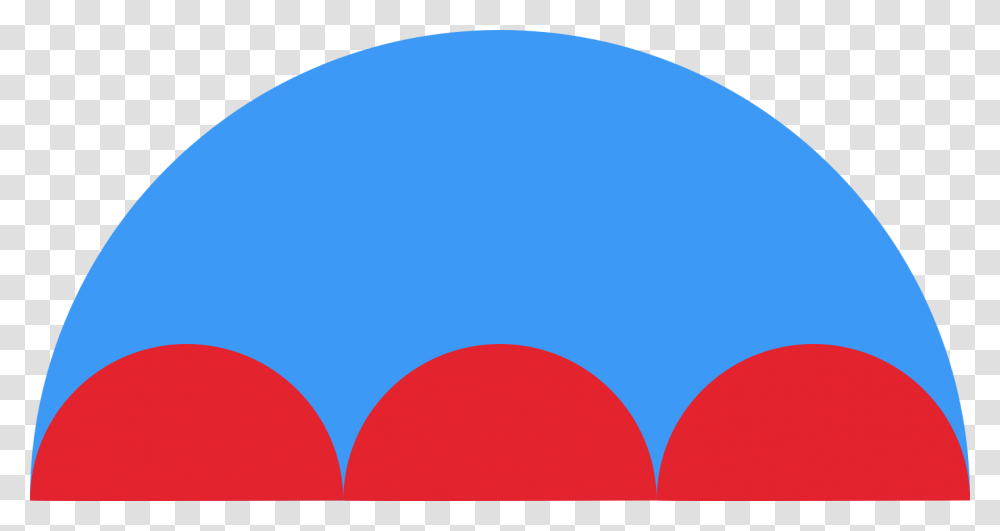 Radii Are Drawn Inside The Large Semicircle So That Circle, Balloon, Apparel Transparent Png