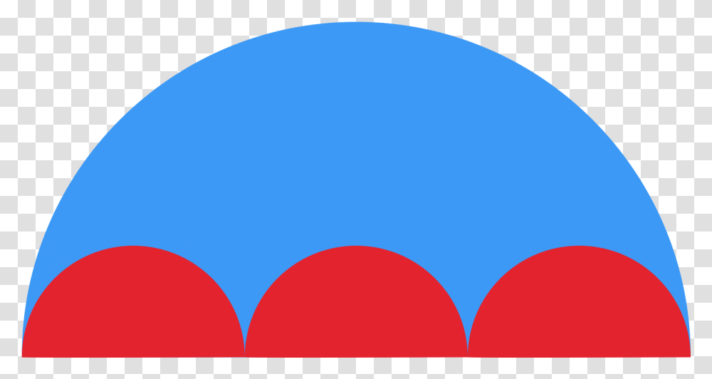 Radii Are Drawn Inside The Large Semicircle So That Circle, Balloon Transparent Png