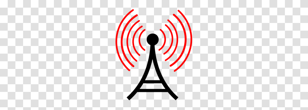 Radio Antenna Red Waves Clip Art For Web, Logo, Trademark, Label Transparent Png