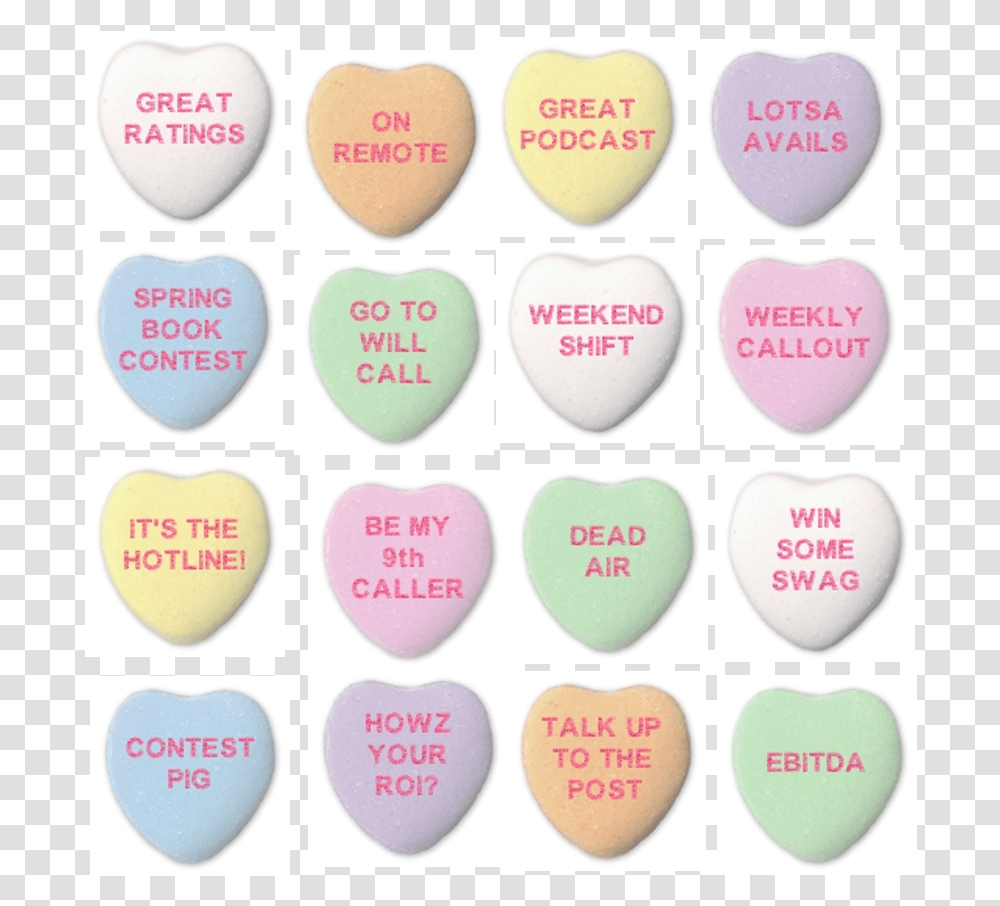 Radio Candy Hearts For Teen, Plectrum, Rubber Eraser Transparent Png