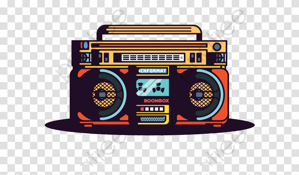 Radio Clipart Background Jpg Radio De Hip Hop, Scoreboard, Cassette Player, Electronics, Tape Player Transparent Png