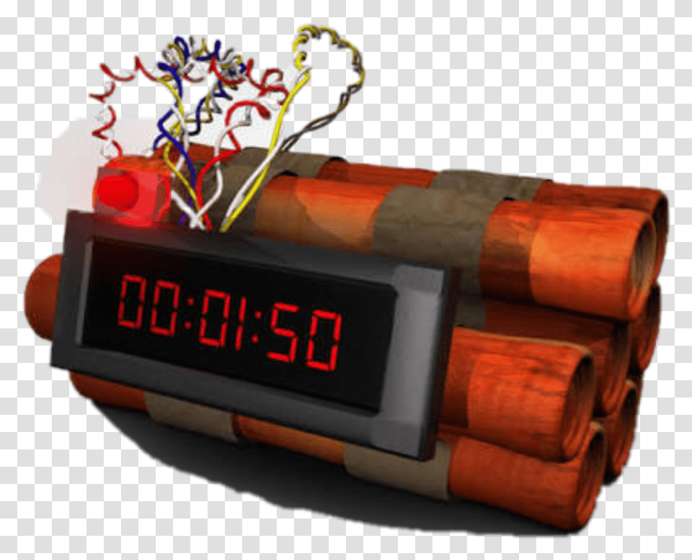 Radio Clock Download Bomba Na Politca, Dynamite, Weapon, Weaponry Transparent Png