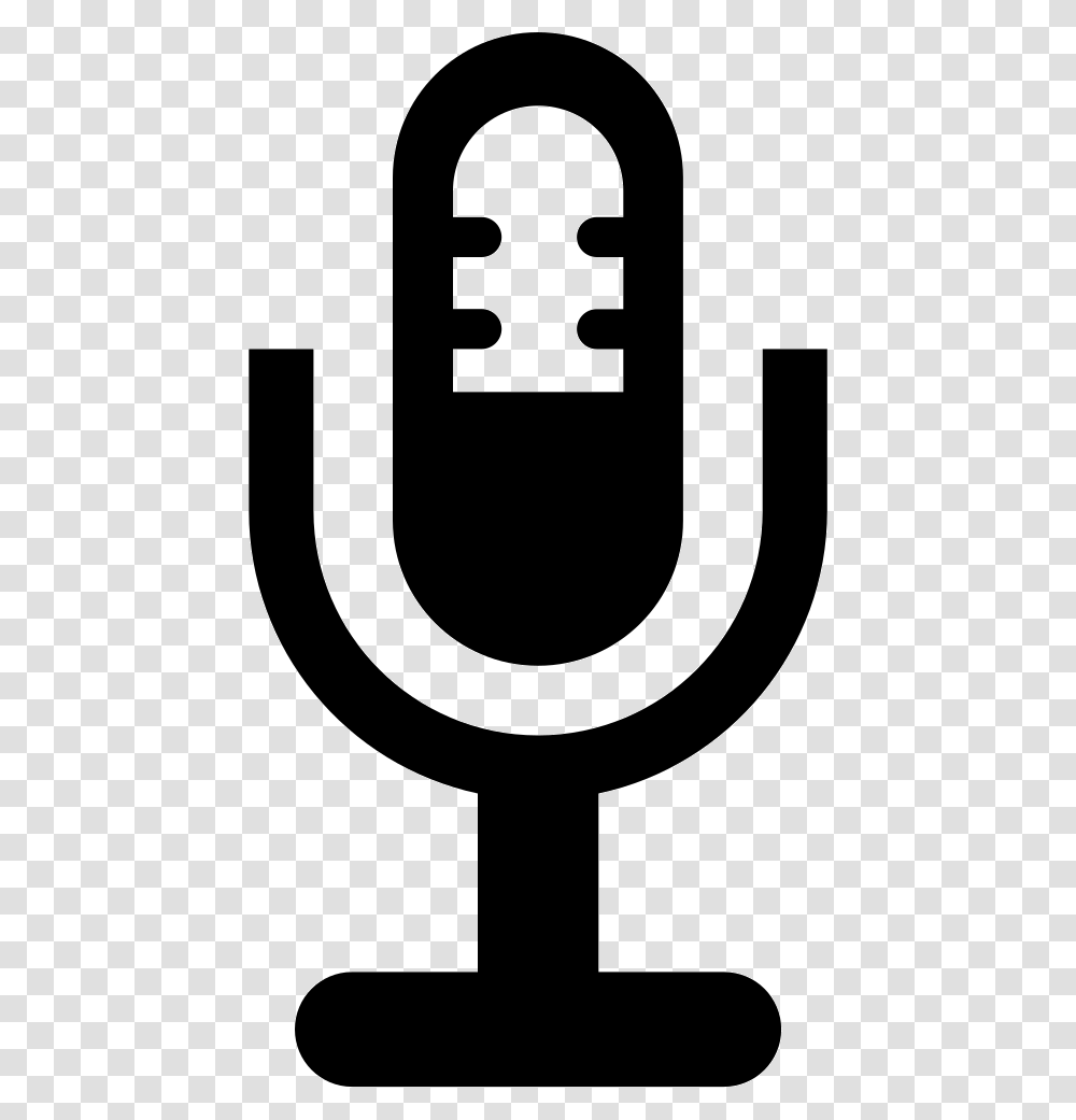 Radio Microphone Emblem, Rug, Stencil Transparent Png