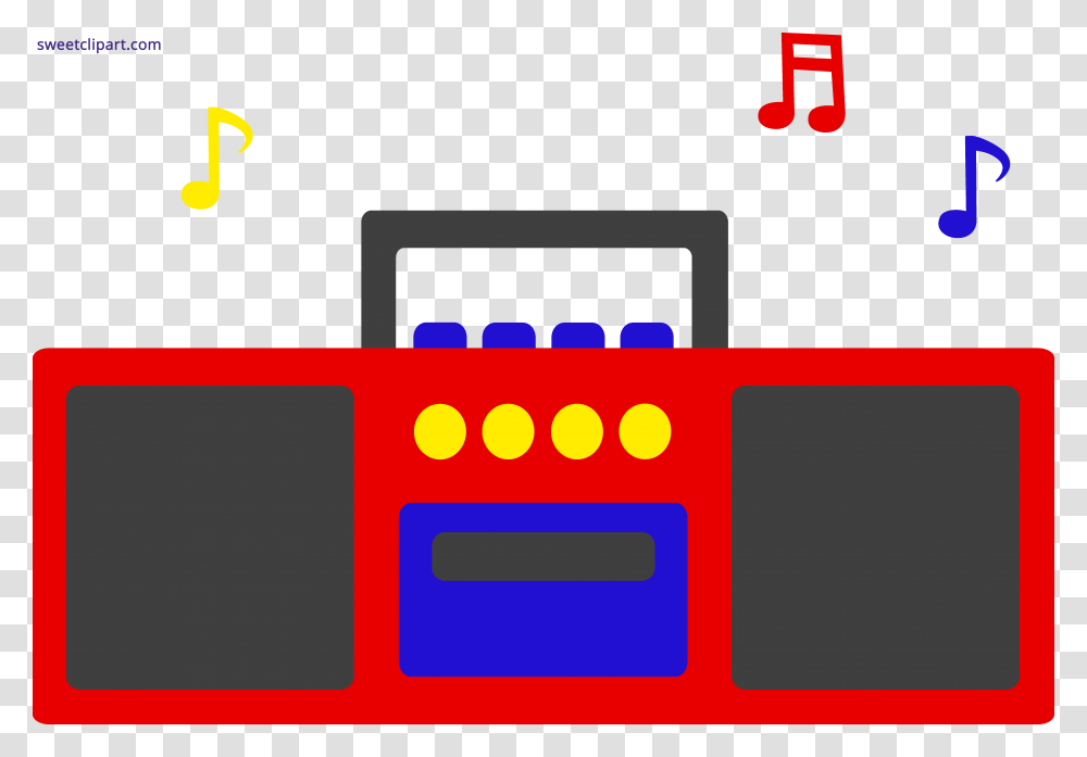 Radio Music Notes Clipart, Electronics, First Aid, Tape Player Transparent Png