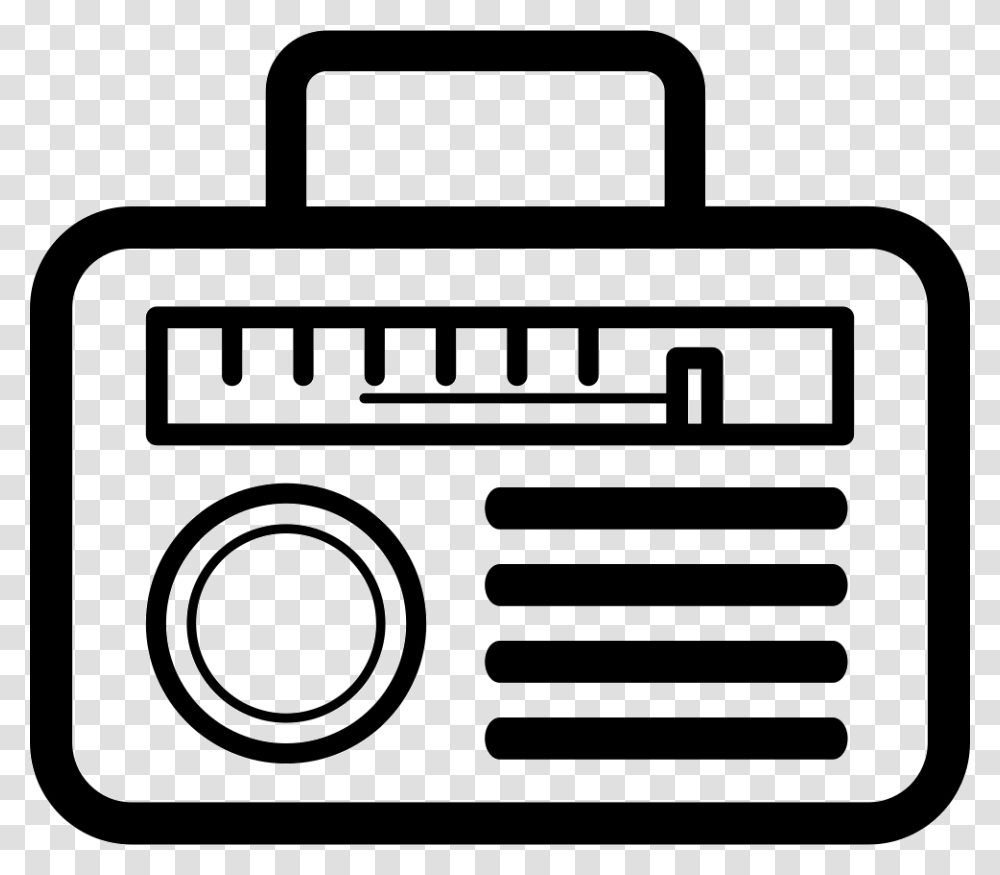 Radio Of Rounded Rectangular Shape Design Icon Free Transparent Png