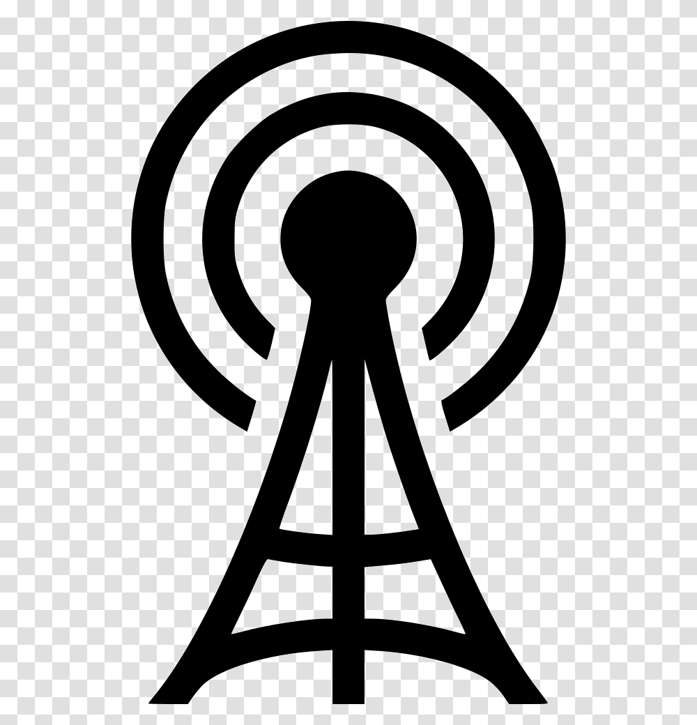Radio Tower Icon Radio Tower, Stencil, Hand, Silhouette Transparent Png