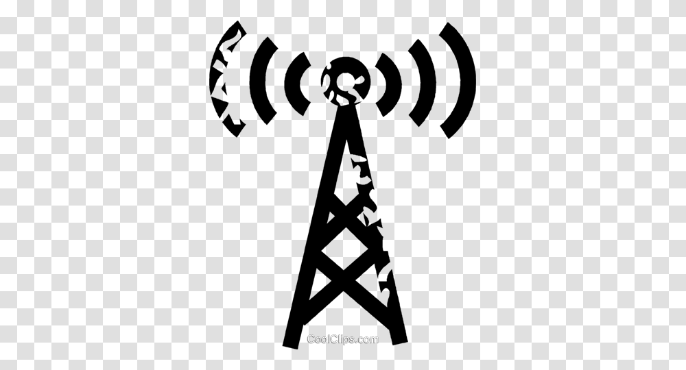 Radio Tower Royalty Free Vector Clip Art Illustration, Electrical Device, Antenna, Poster Transparent Png