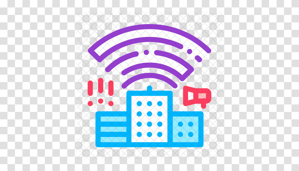 Radio Waves Effects Icon Of Line Style White Wifi Vector, Logo, Symbol, Trademark, Text Transparent Png