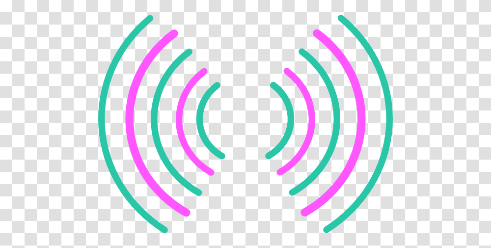 Radio Waves Pink Turquoise Clip Art For Web, Pattern, Rug, Spiral Transparent Png