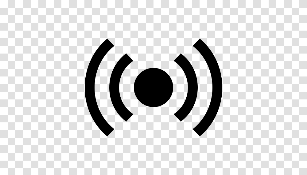 Radio Waves Radio Building Icon With And Vector Format, Gray, World Of Warcraft Transparent Png