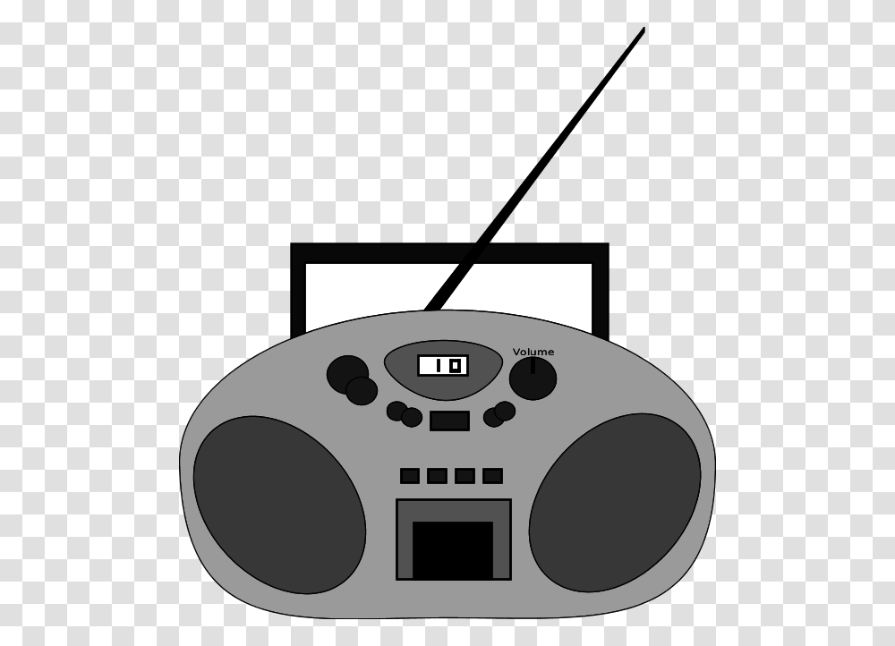 Radio With Antenna Vector Clip Art Clip Art Radio, Electronics, Stereo, Tape Player Transparent Png