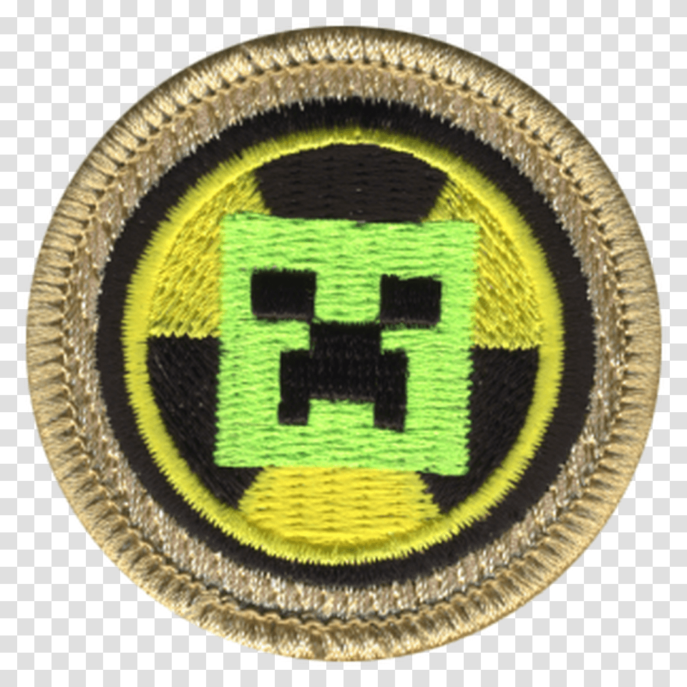 Radioactive Cube Monster Patrol Patch Emblem, Rug, Logo, Symbol, Trademark Transparent Png