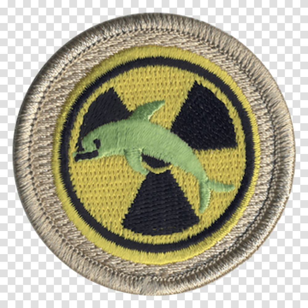 Radioactive Dolphin Patrol Patch Radionuclide Therapy, Rug, Logo, Symbol, Trademark Transparent Png