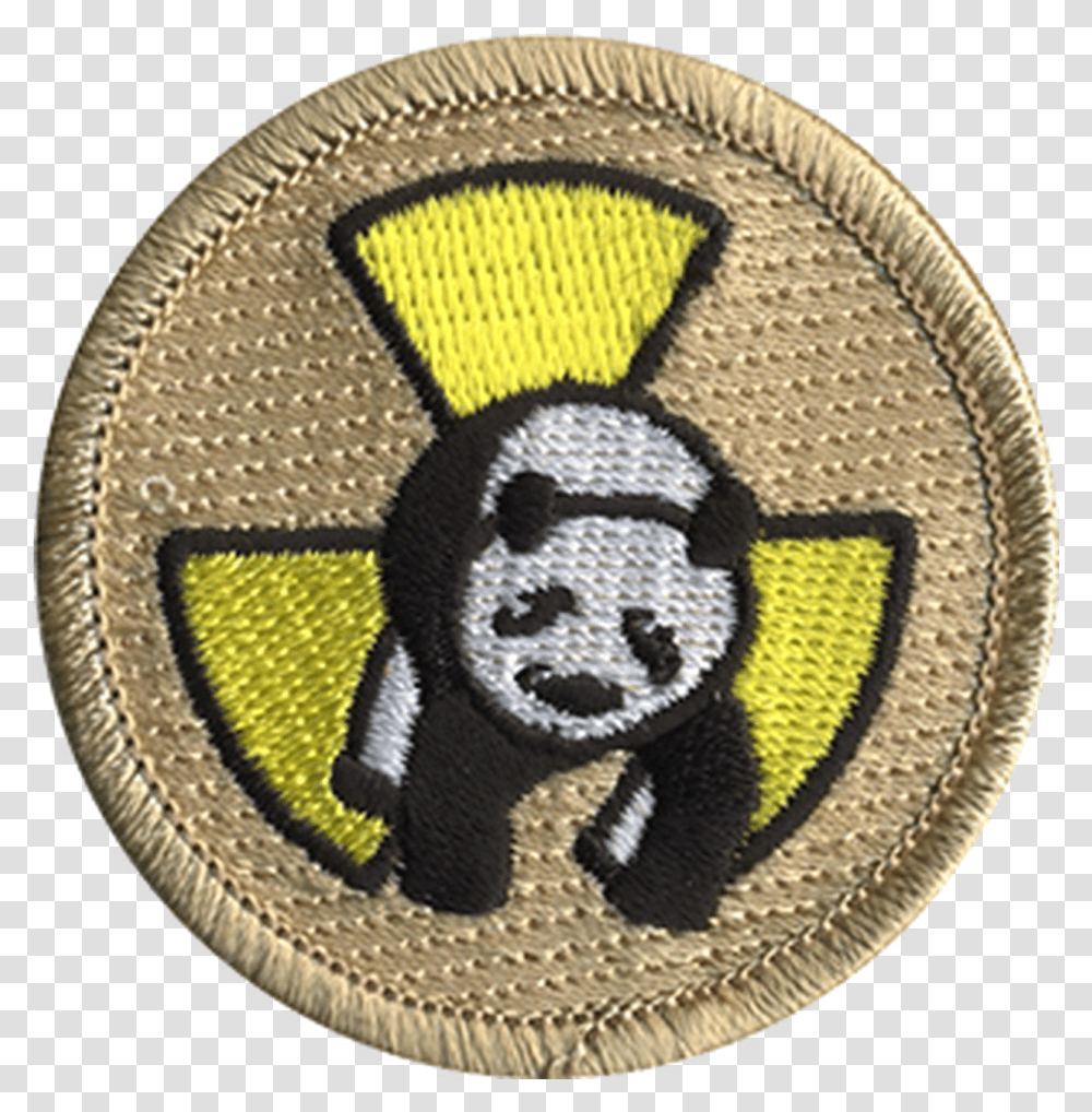 Radioactive Panda Patrol Patch Emblem, Logo, Symbol, Trademark, Rug Transparent Png