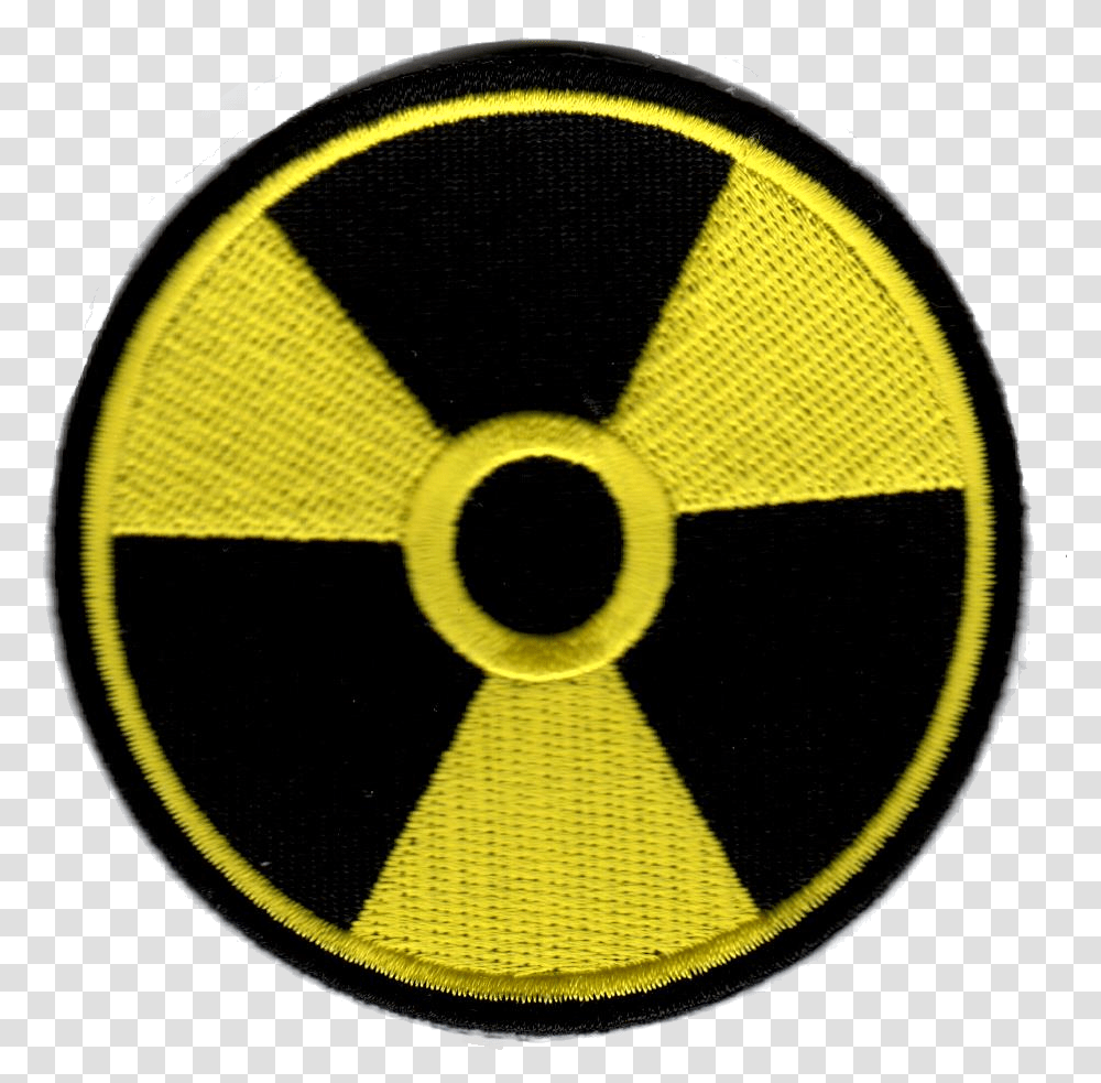 Radioactive Patch Background Radioactive Symbol, Logo, Trademark, Nuclear, Text Transparent Png