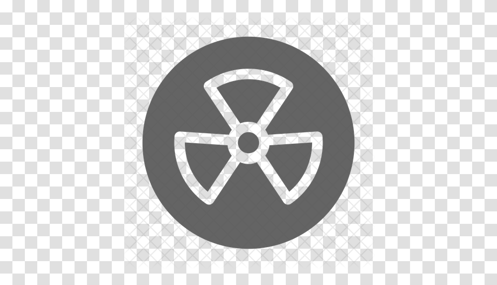Radioactive Sign Icon Emblem, Symbol, Logo, Trademark, Clock Tower Transparent Png