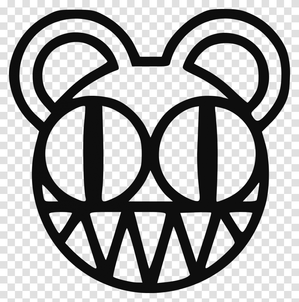 Radiohead Logo, Hand, Stencil Transparent Png
