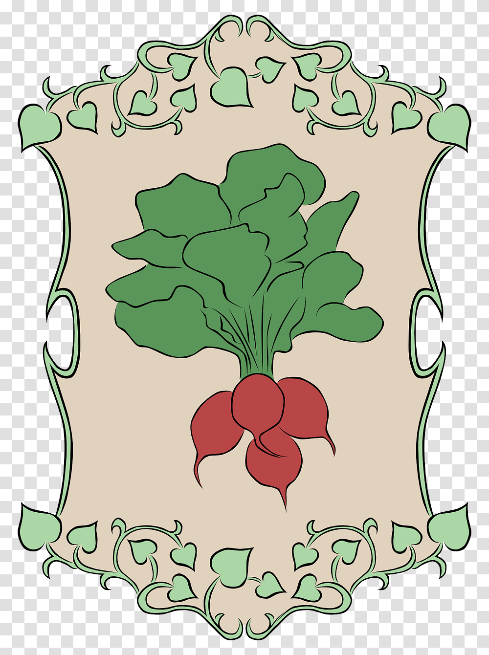 Radish Garden Vegetable Free Picture Poison Ivy Border Clipart, Plant, Food, Painting Transparent Png