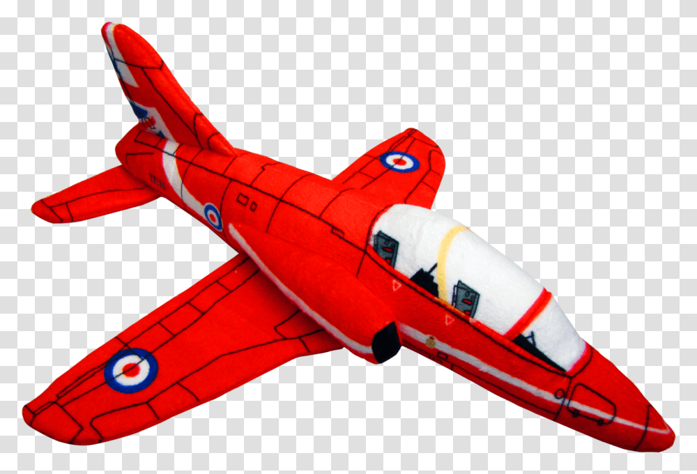 Raf Red Arrows Hawk Soft Plush Toy, Airplane, Aircraft, Vehicle, Transportation Transparent Png