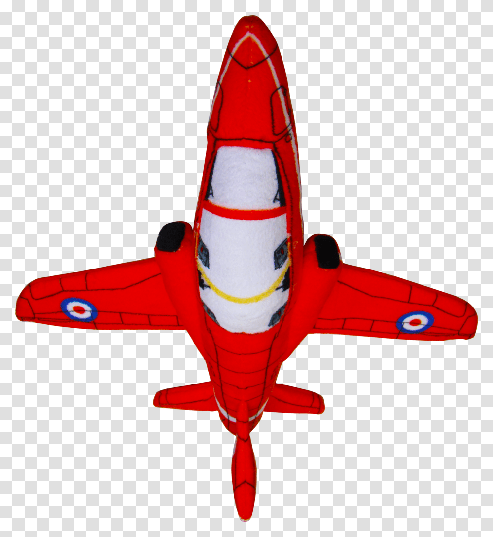 Raf Red Arrows Jet Soft Toy Monoplane, Transportation, Vehicle, Aircraft, Airplane Transparent Png