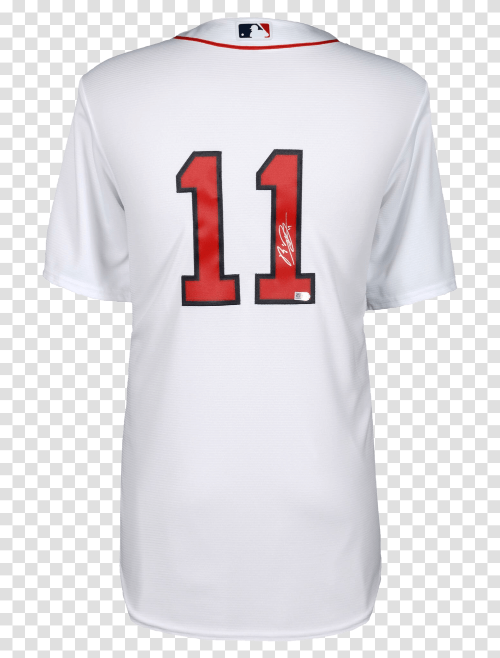 Rafael Devers Signed Boston Red Sox White Replica Baseball Jersey Active Shirt, Clothing, Apparel, T-Shirt, Text Transparent Png