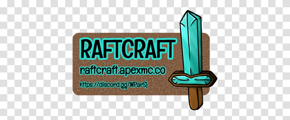 Raft Craft Minecraft Server Horizontal, Text, Word, Clothing, Alphabet Transparent Png