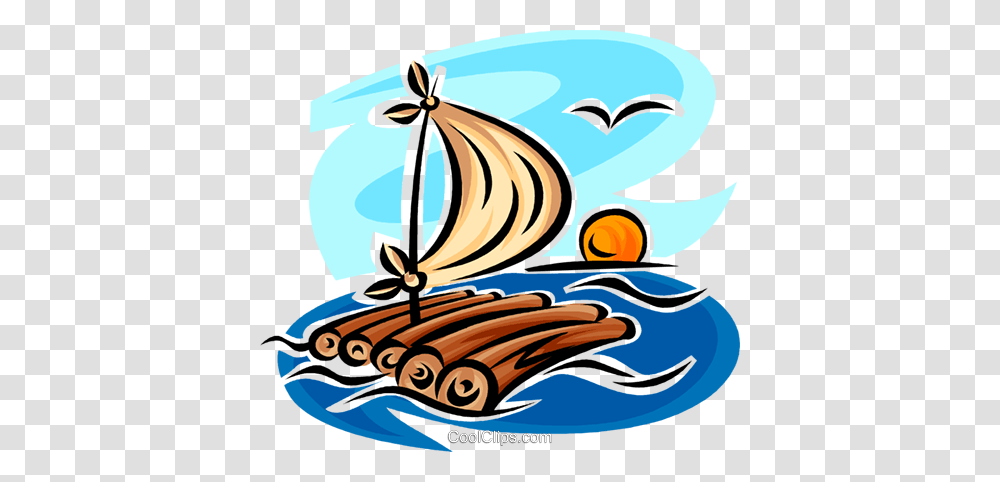 Raft Royalty Free Vector Clip Art Illustration, Outdoors, Nature Transparent Png