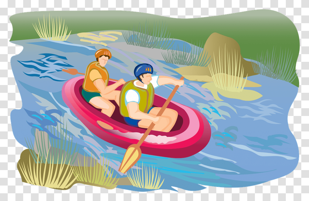 Rafting Free Clipart Rafting, Boat, Vehicle, Transportation, Oars Transparent Png