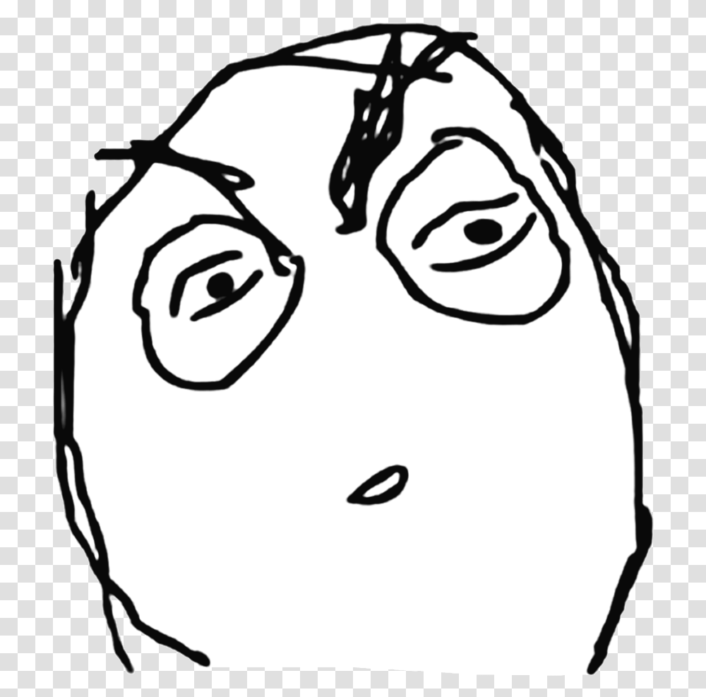 Rage Comic Confused Face, Drawing, Performer, Portrait Transparent Png