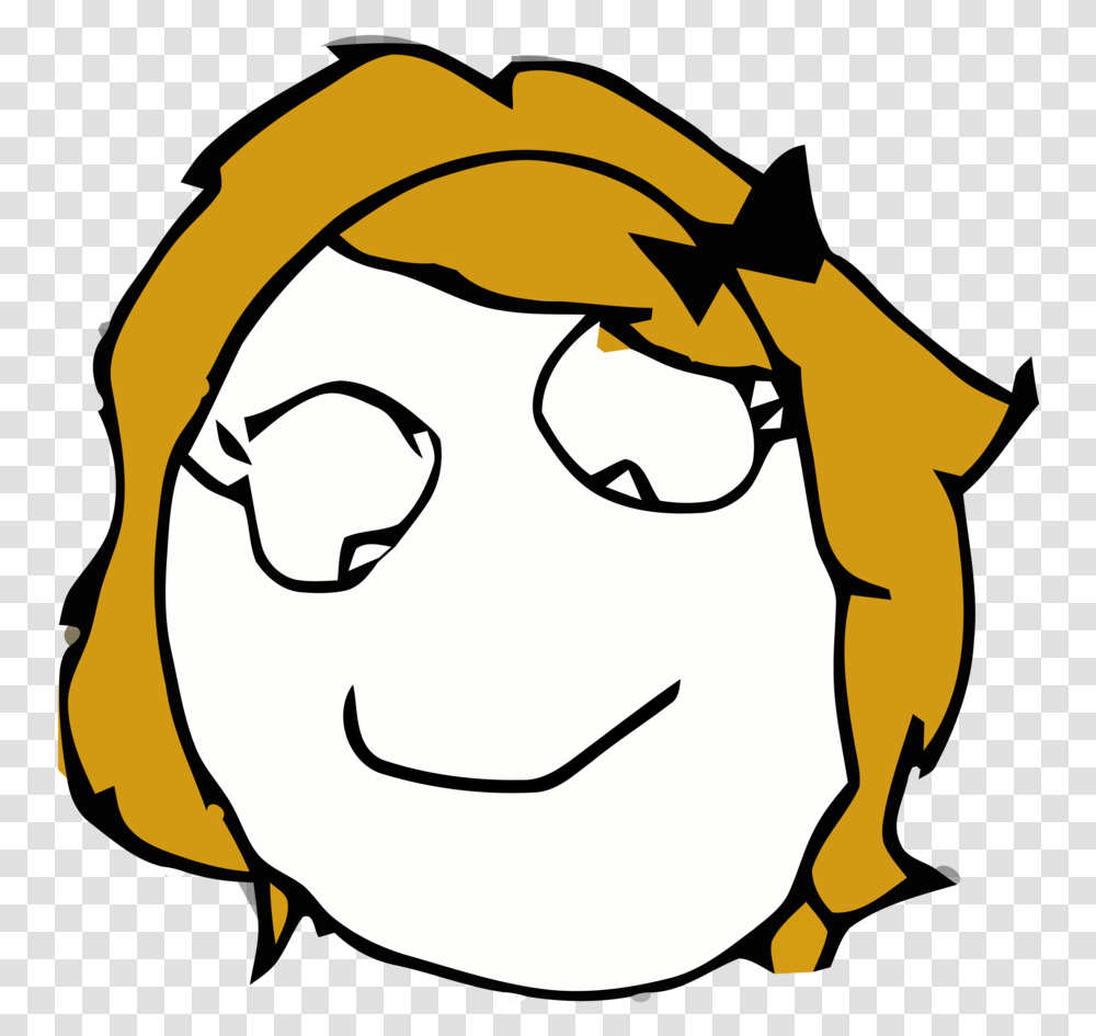 Rage Guy Girl By Rober Raik Troll Face Female, Head, Plant Transparent Png