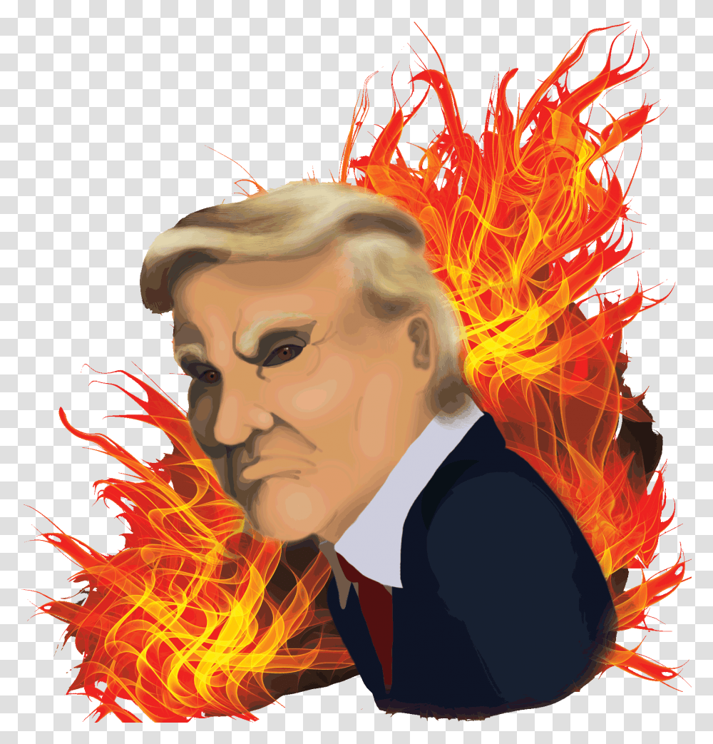 Rage Trump Illustration, Person, Modern Art Transparent Png