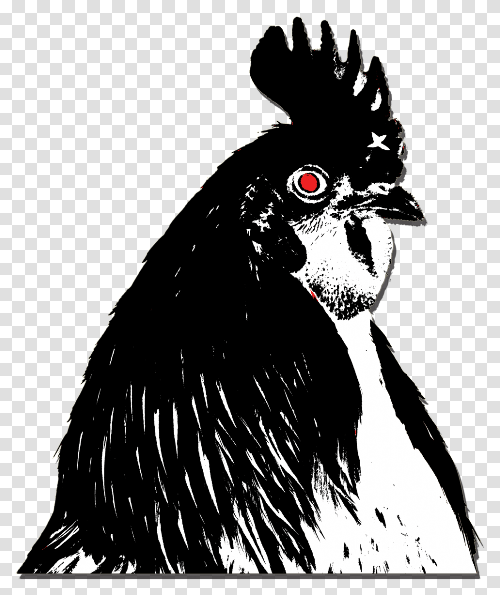 Raging Chicken Head Small Raging Chicken, Beak, Bird, Animal, Silhouette Transparent Png