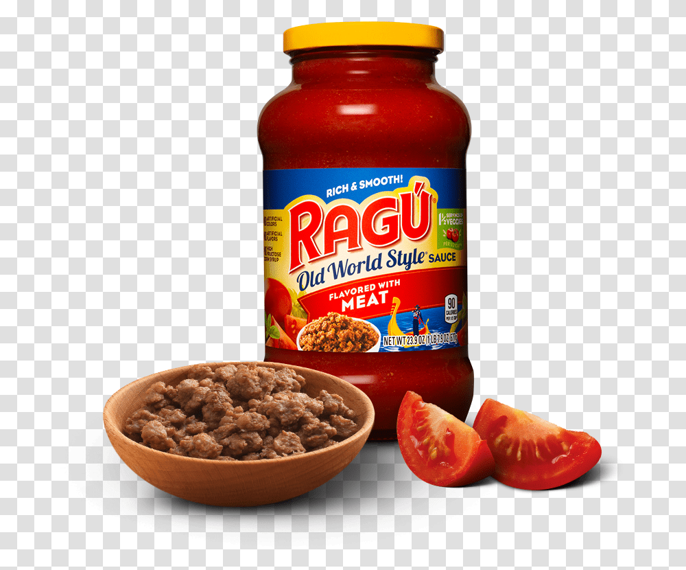 Ragu Meat Spaghetti Sauce, Food, Ketchup Transparent Png