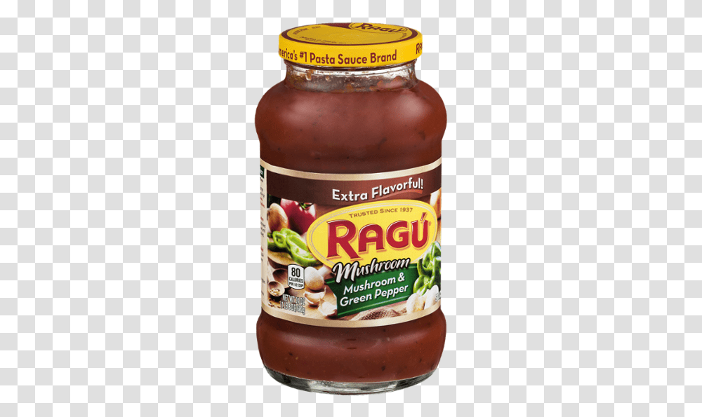 Ragu Mushroom Pasta Sauce, Food, Ketchup, Label Transparent Png