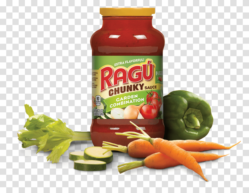 Ragu Sauce Tomato Garlic Amp Onion, Ketchup, Food, Plant, Vegetable Transparent Png