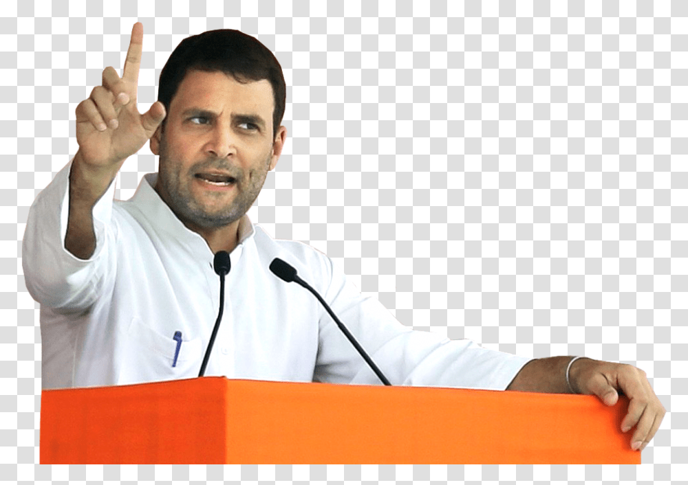 Rahul Gandhi Full Photo, Person, Human, Crowd, Press Conference Transparent Png