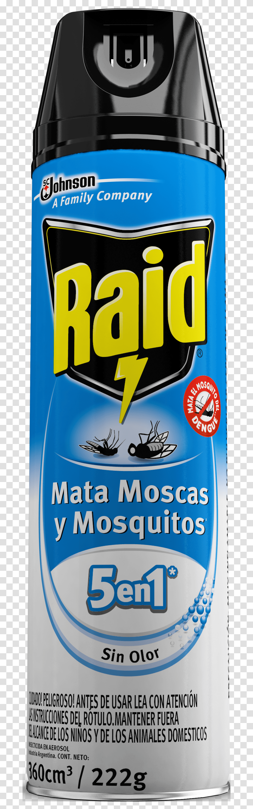 Raid Mata Moscas Y Mosquitos Sin Olor, Alcohol, Beverage, Drink, Liquor Transparent Png