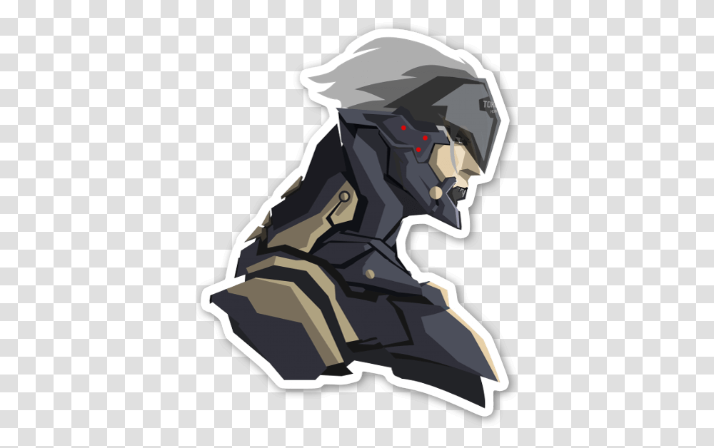 Raiden Stickerapp Illustration, Art, Nature, Drawing, Helmet Transparent Png