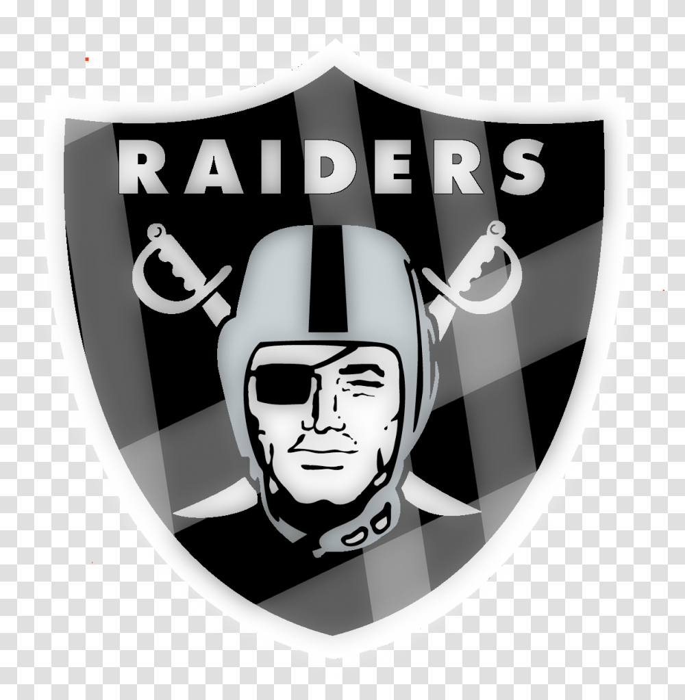 Raiders Logo Oakland Raiders Logo, Shield, Armor, Person, Human Transparent Png