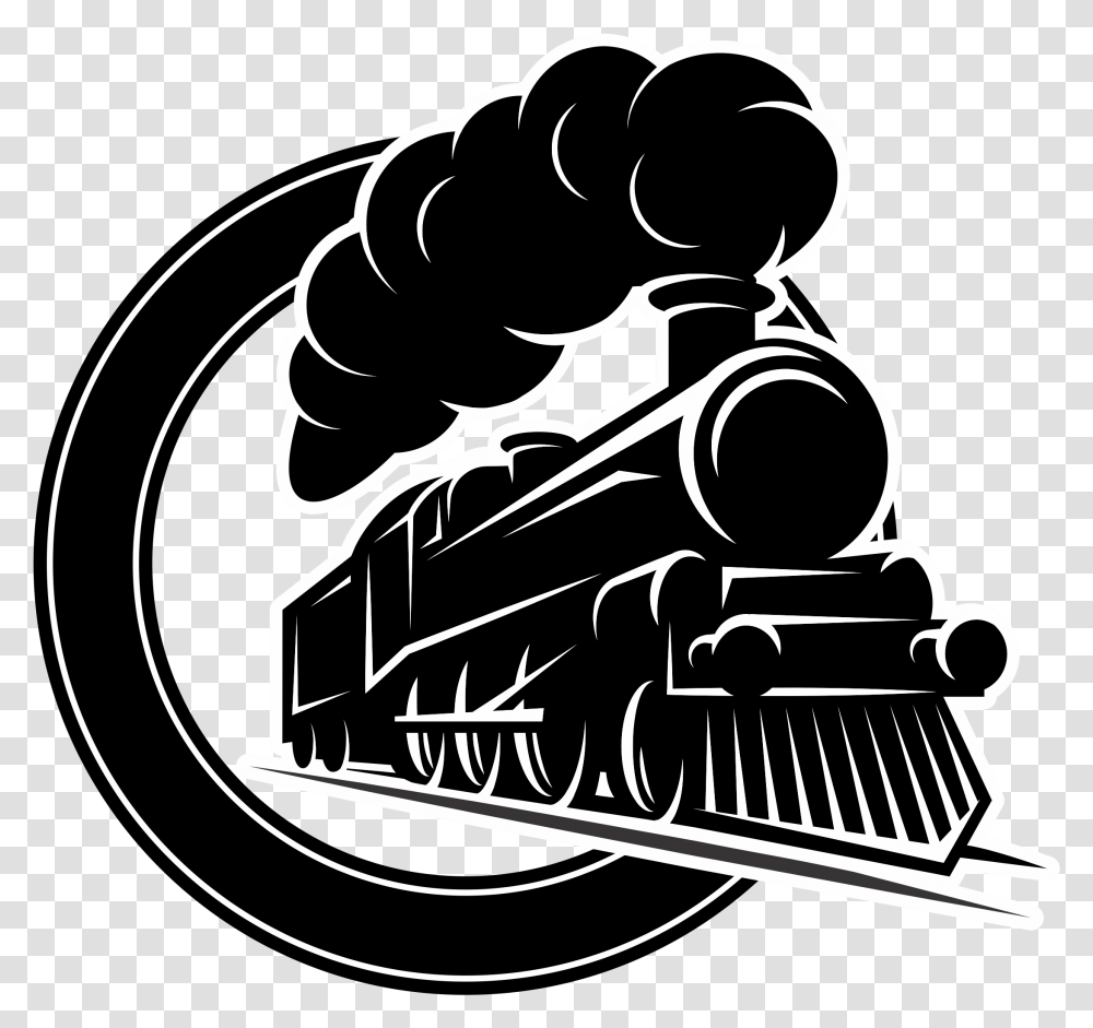 Rail Transport Royalty Locomotive Vector, Stencil, Silhouette, Text, Hand Transparent Png