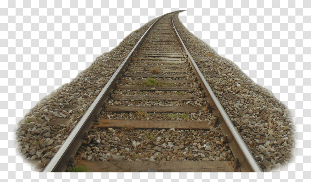 Rail Vias, Railway, Transportation, Train Track, Gravel Transparent Png