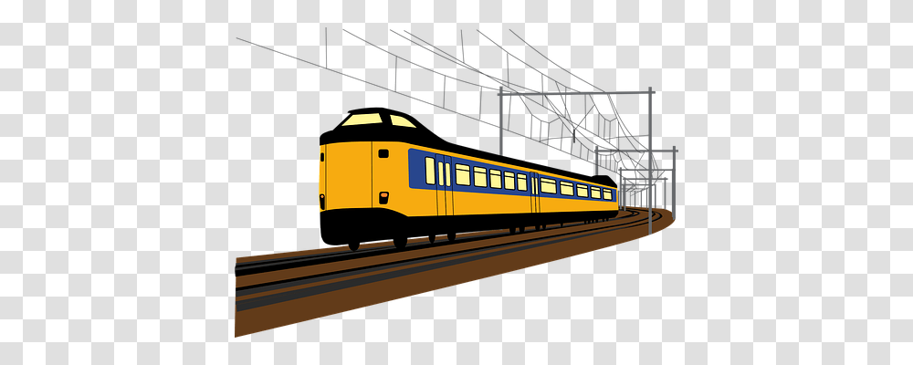 Railroad Transport, Train, Vehicle, Transportation Transparent Png