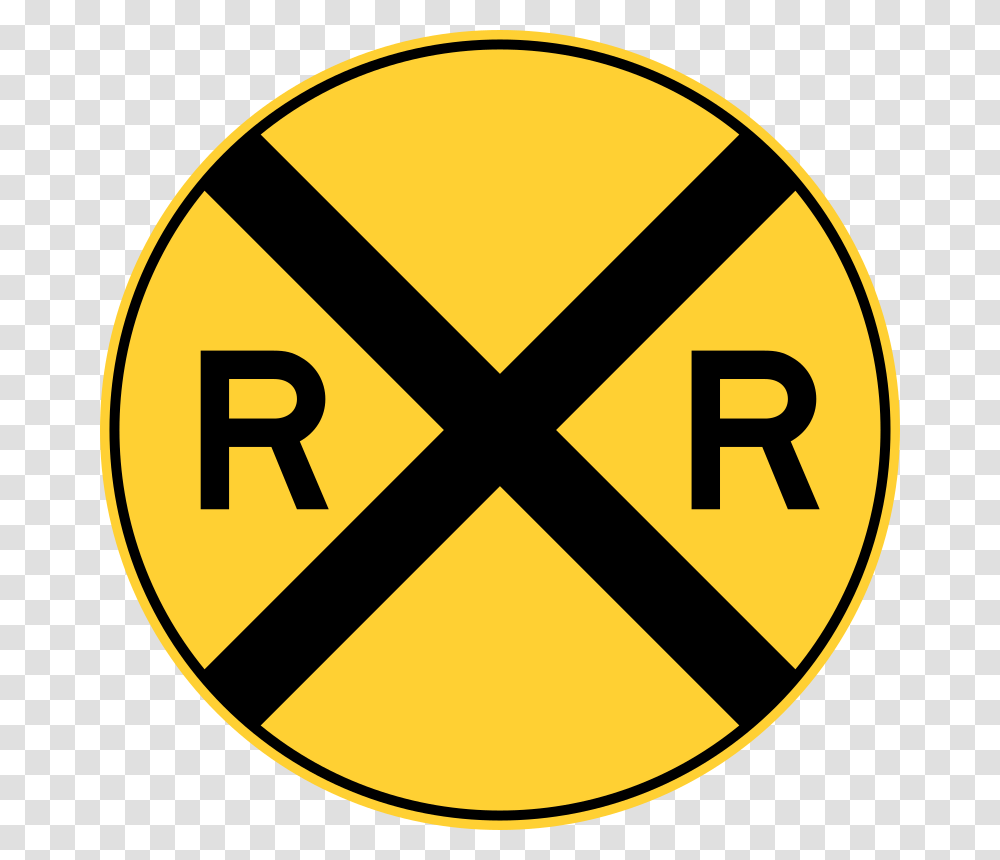 Railroad Ahead Warning Sign Mutcd W10 1 Railroad Advance Warning Sign, Road Sign, Stopsign Transparent Png