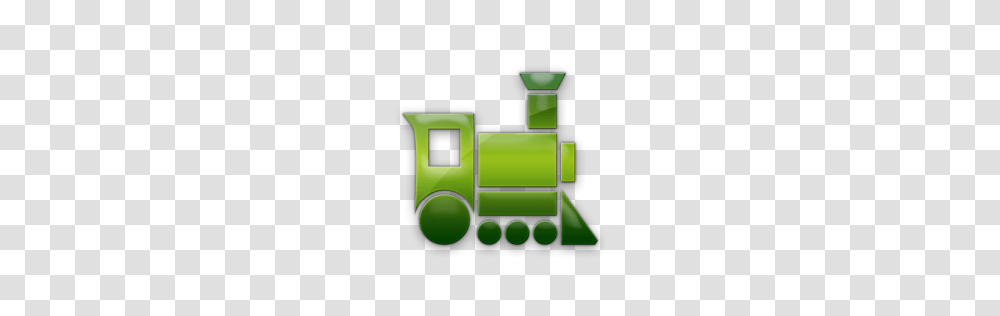 Railroad Clipart Green Train, Machine, Light Transparent Png