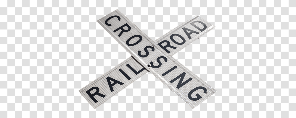 Railroad Crossing Transport, Word, Scissors Transparent Png